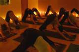 candle light yoga class